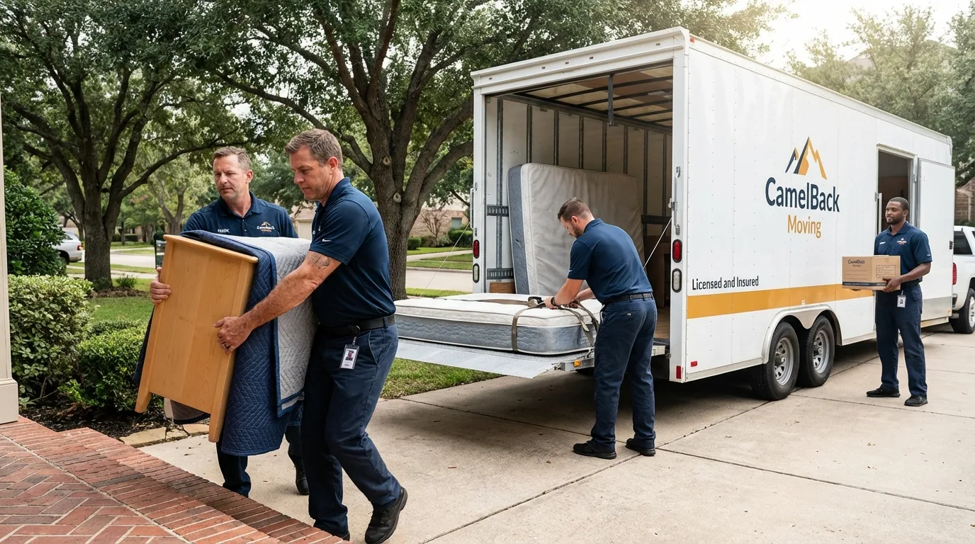 Crew loading residential truck for cross-state move from Barnegat, NJ